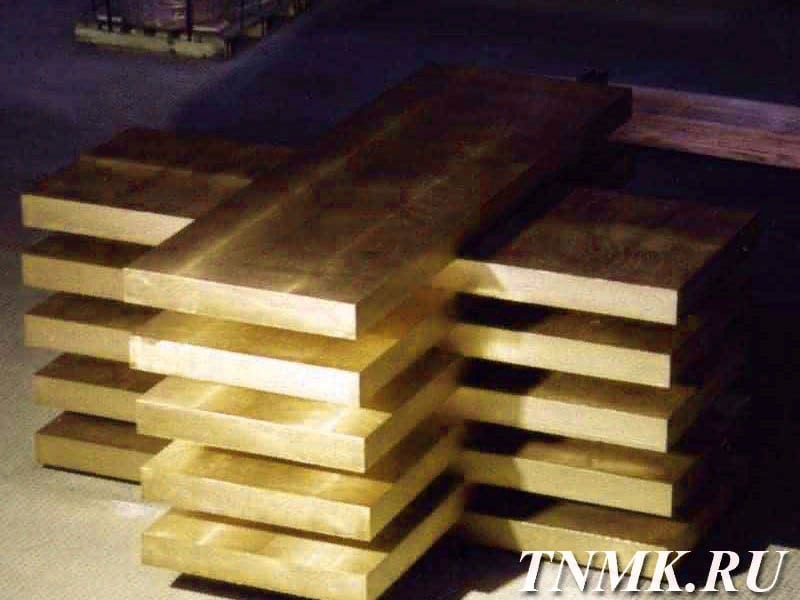 Плита латунная 75х600х1500мм Л90 ГОСТ 2208-2007 купить в Саратове